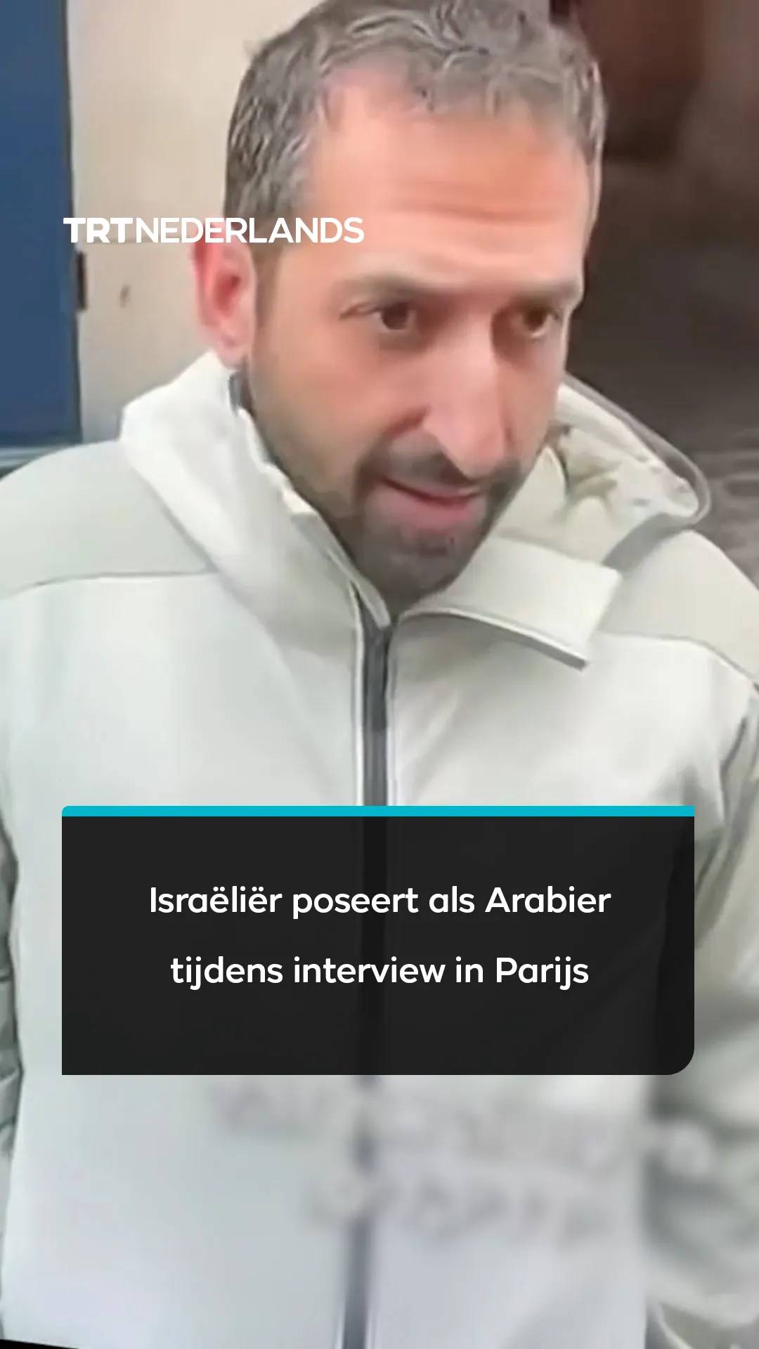 i24 News toont Israëlische man in Parijs interview als Irakees die Tel Aviv prijst