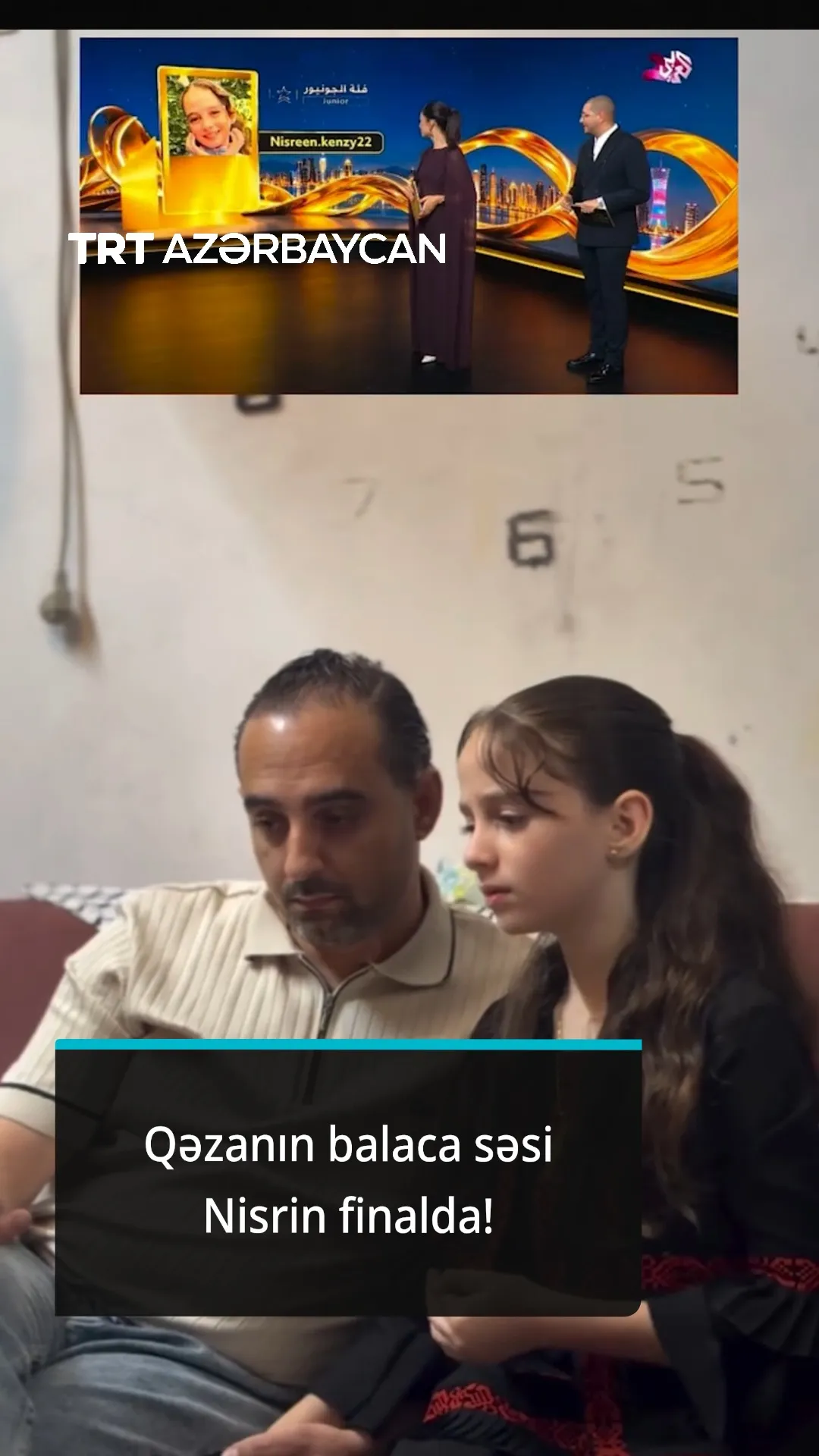 Qəzzanın azyaşlı qızı Nisrin finala vəsiqə qazandı!