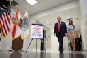 Trump votes early in Florida as DOJ pressures California over voter rolls