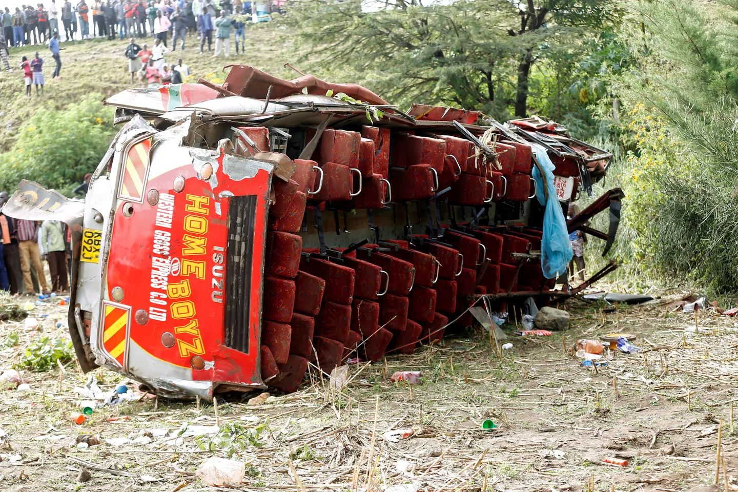 At least 22 killed in Kenya bus crash on highway hit by fatal accident weeks earlier