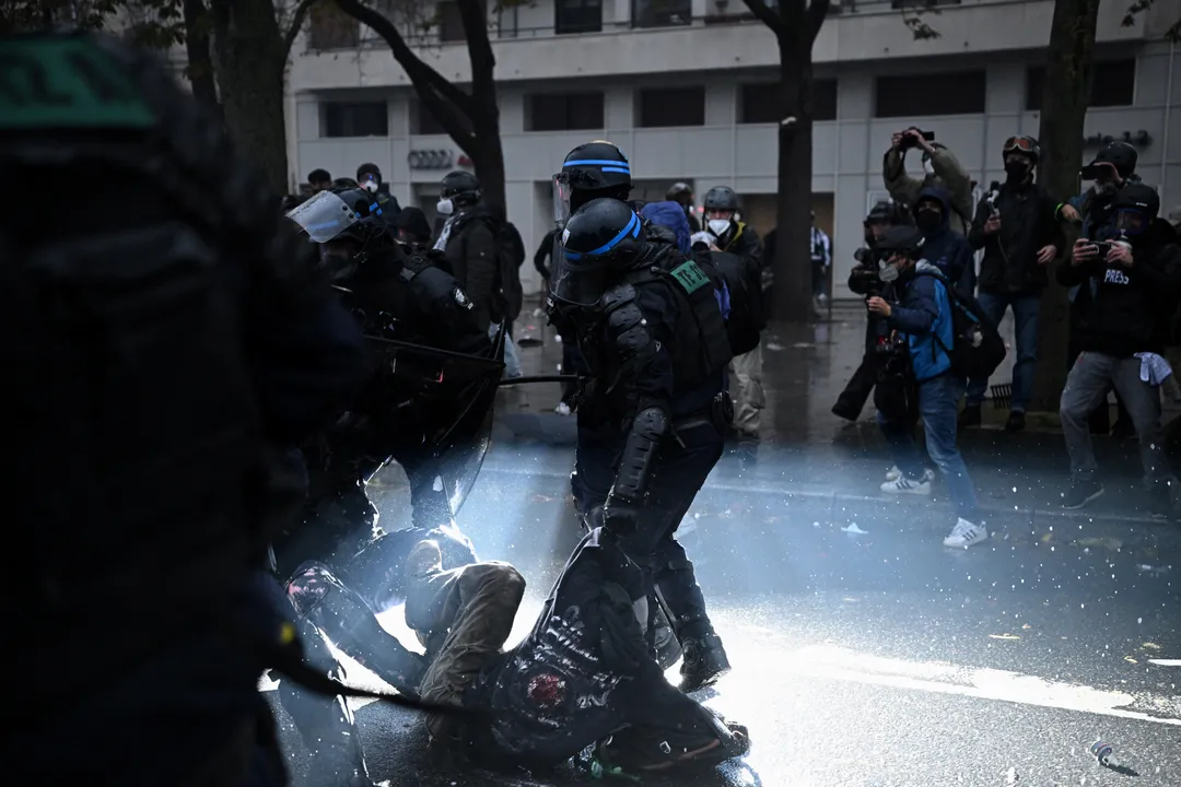 French unions call for fresh protests after more than 1,300 arrests during rallies over living costs