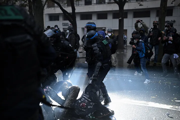 French unions call for fresh protests after more than 1,300 arrests during rallies over living costs