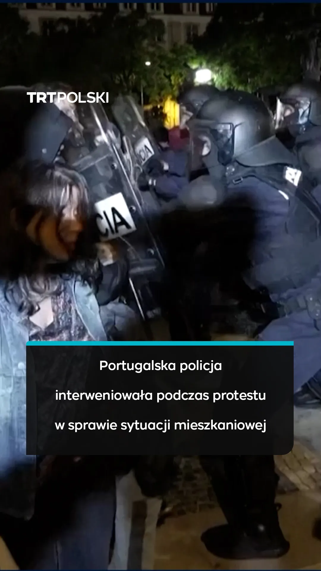 Portugalska policja interweniowała podczas protestu w sprawie sytuacji mieszkaniowej