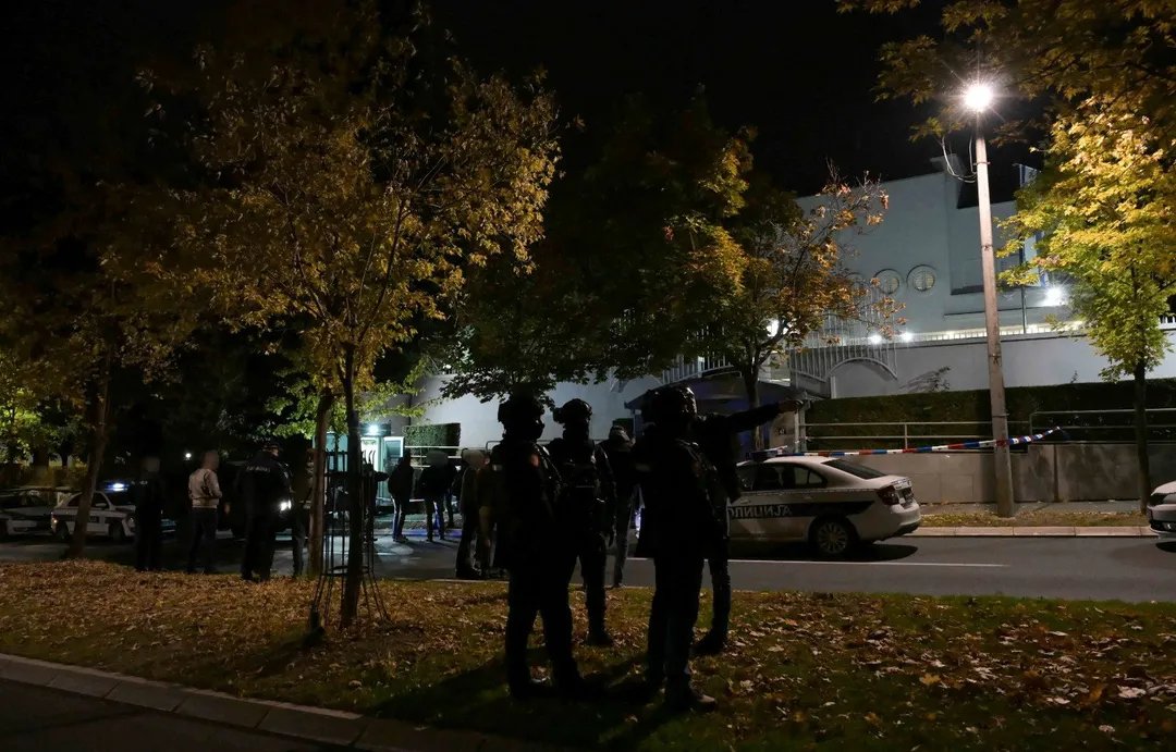 Attacker killed after stabbing officer guarding Israeli Embassy in Belgrade