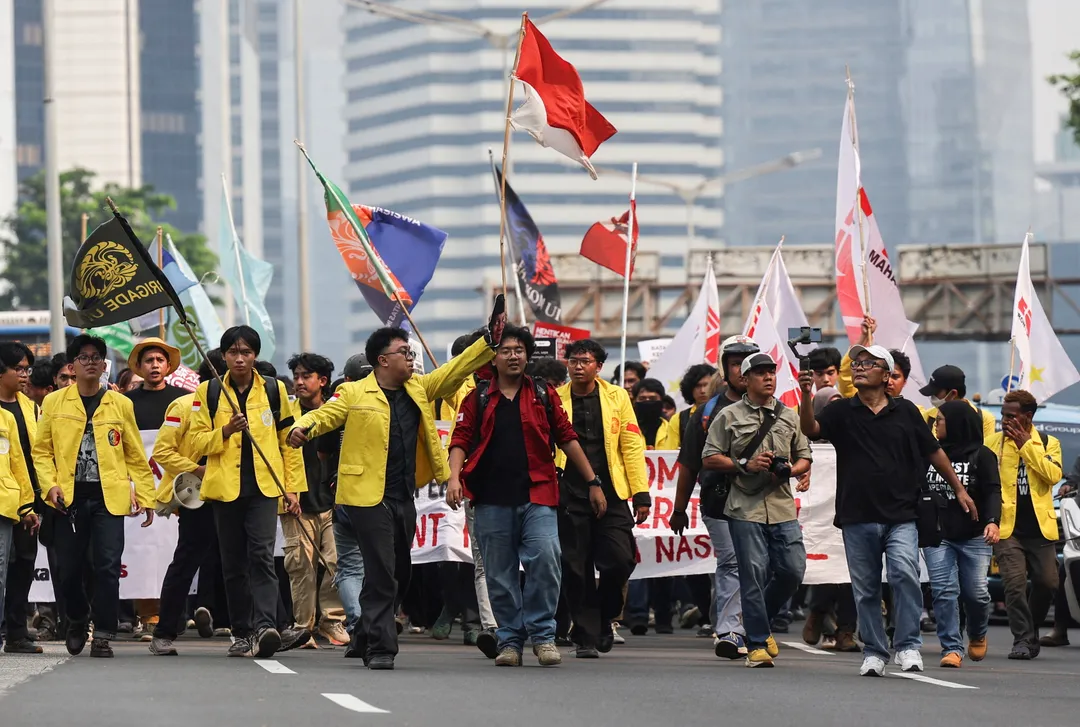 Mahasiswa Indonesia gelar aksi Hari Sumpah Pemuda, desak pemerintah penuhi lima tuntutan rakyat