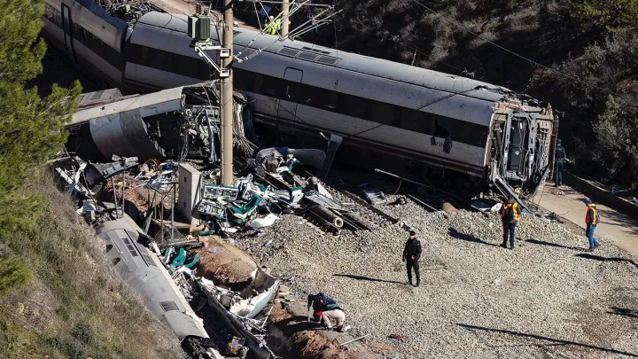 Two high-speed trains collide in Spain, killing at least 10