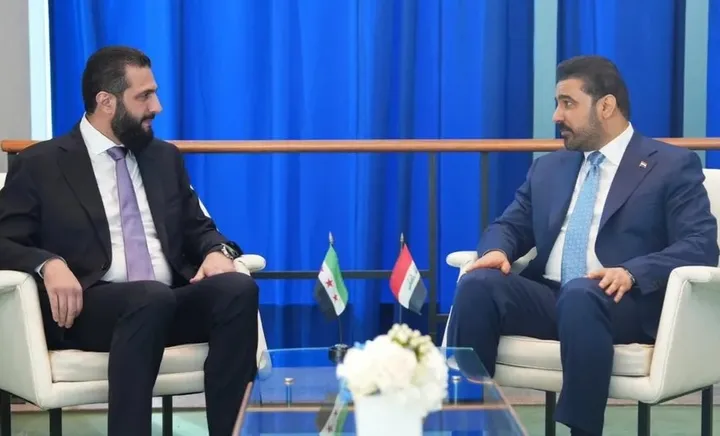 دمشق.. الشرع يستقبل رئيس وزراء العراق في أول زيارة لسوريا