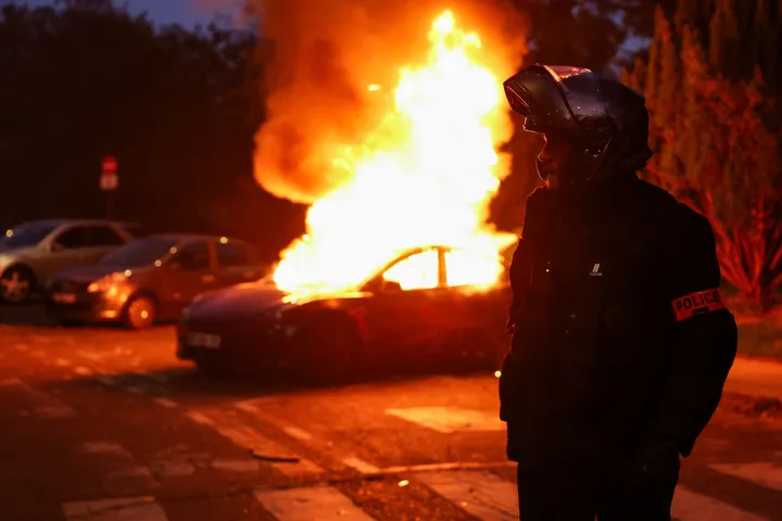 'Nearly half a million' flood French streets as protests turn violent