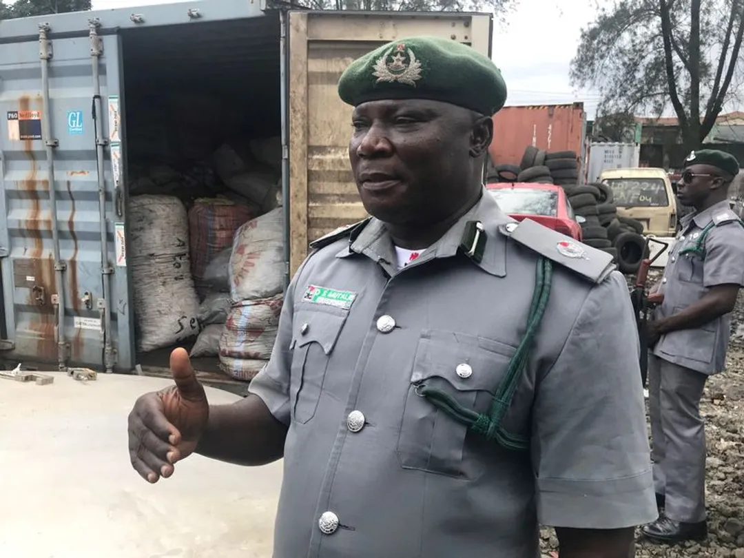 Nigerian Customs don seize containers wey get guns and cannabis inside