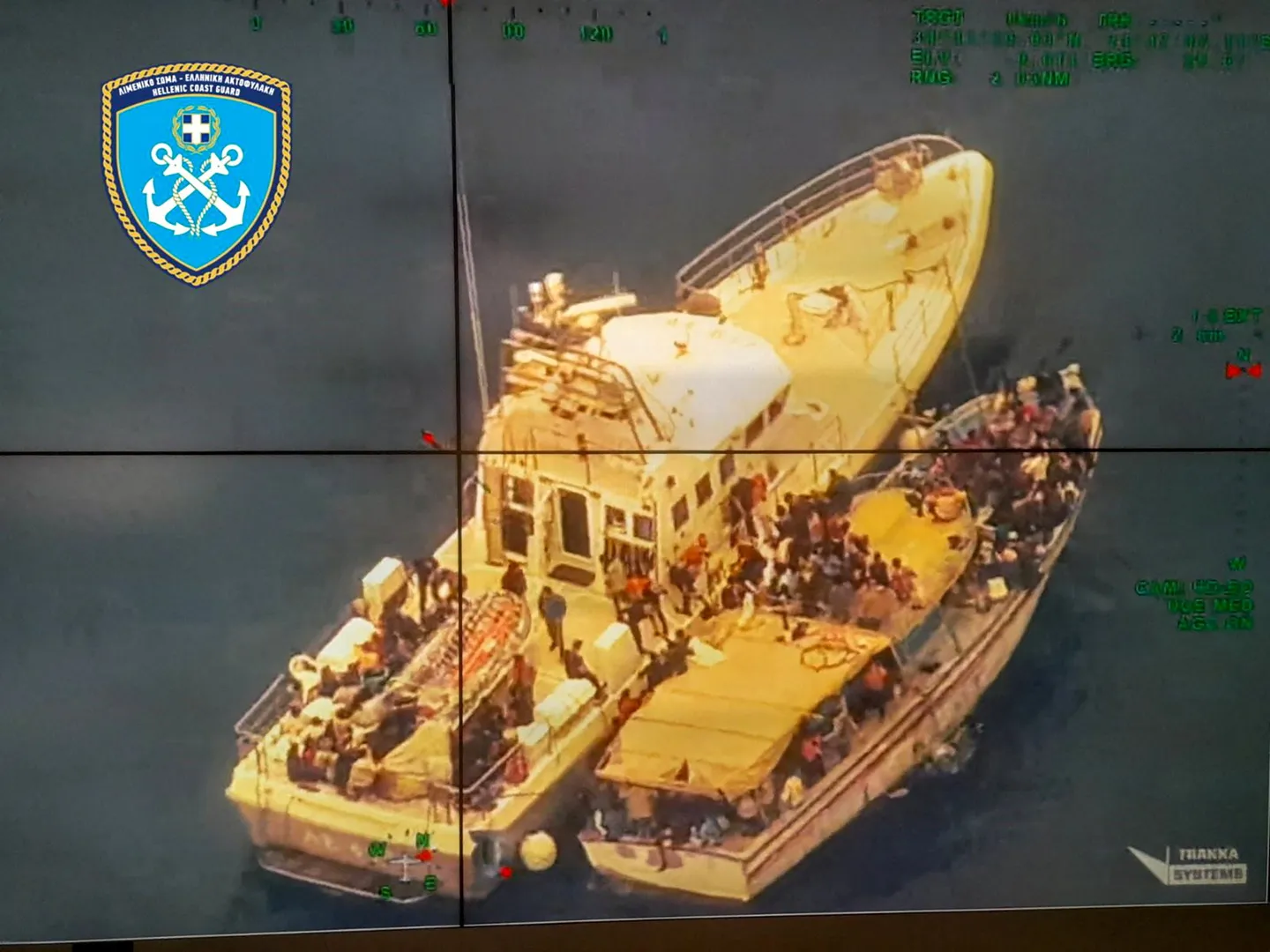 Greśiyadä qaçaqlar utırğan köymä batqan