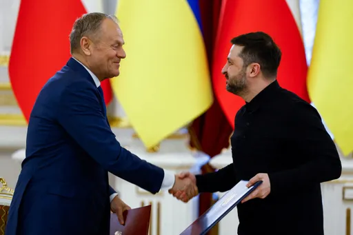 Spotkanie Zełenskiego z Tuskiem. Wśród tematów obrona, historia i uchodźcy