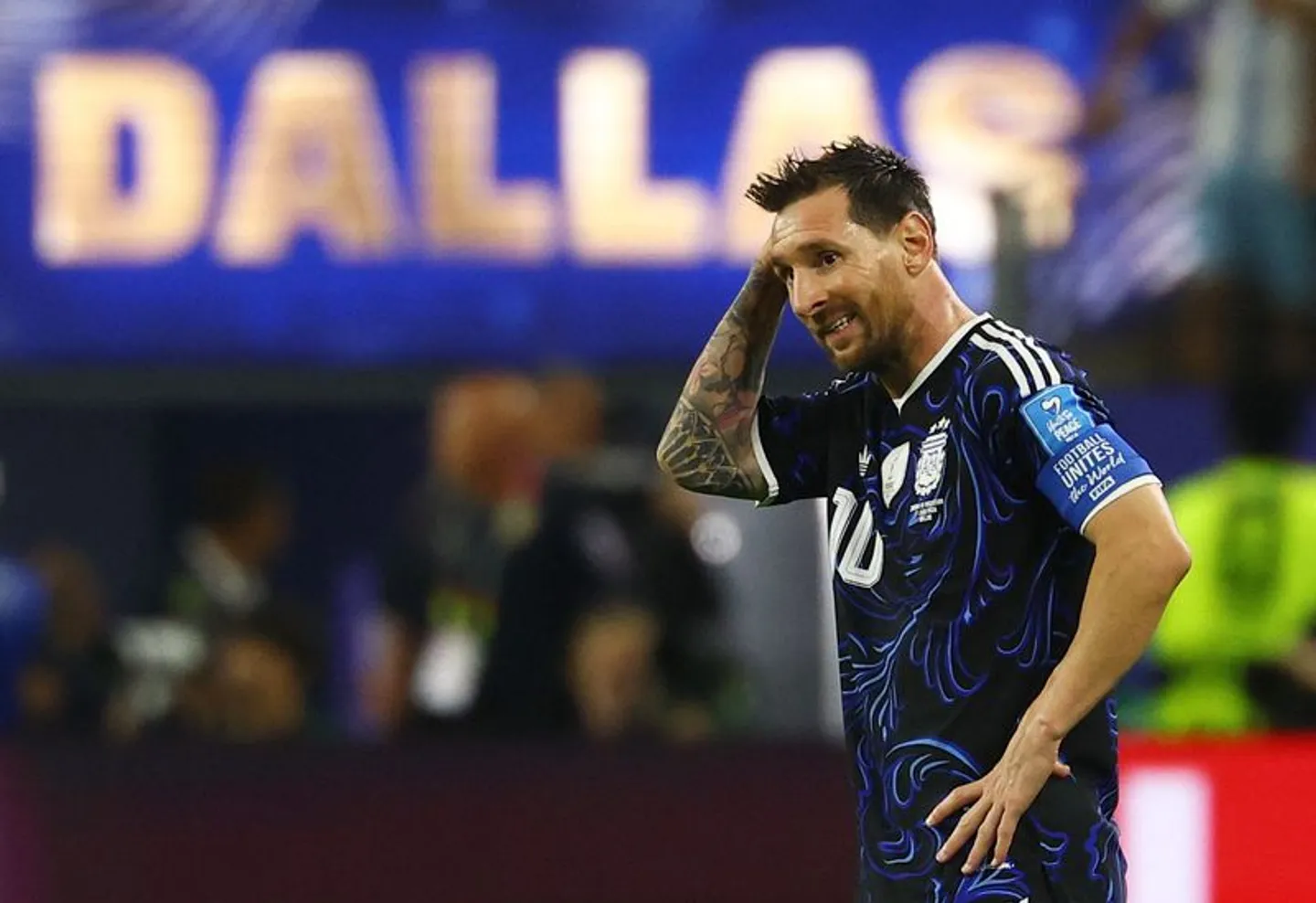 Why did Argentina ditch their iconic stripes for a 'lucky' deep blue kit before facing England?