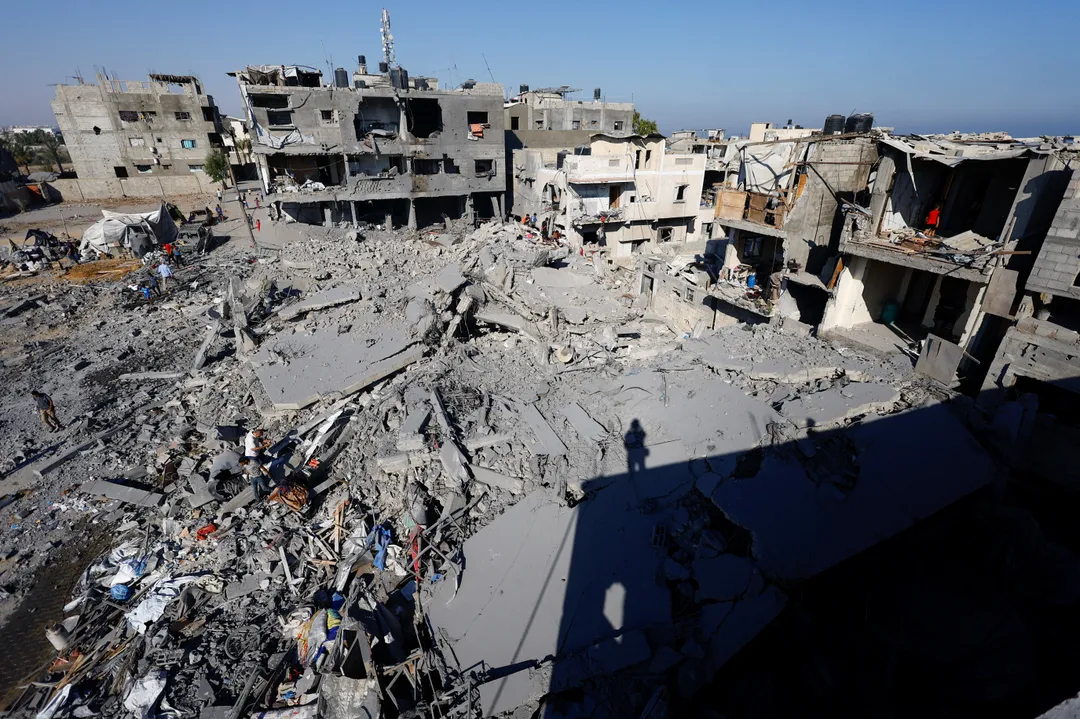 Israeli air strike destroys medical warehouse near hospital in central Gaza