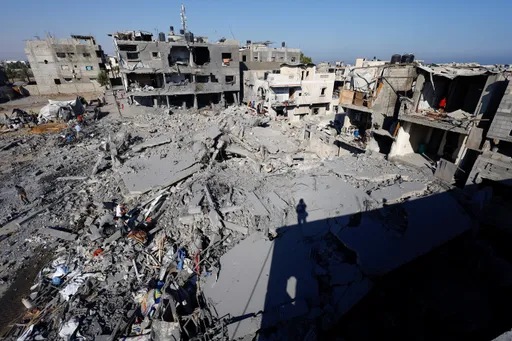 Israeli air strike destroys medical warehouse near hospital in central Gaza