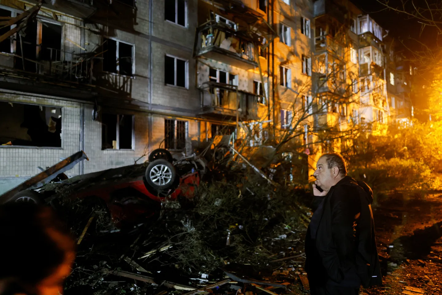 Russian strikes on Kiev kill nine, injure dozens as Ukraine urges more air defences