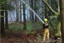 Belgian-German border wildfire eases after rain, but peat fires persist