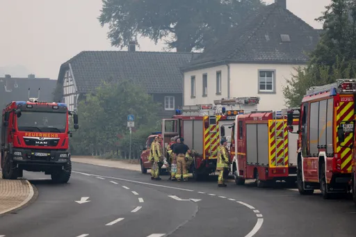 Pożar w Belgii zagraża Monschau. Strażacy przygotowują się na trudną sytuację