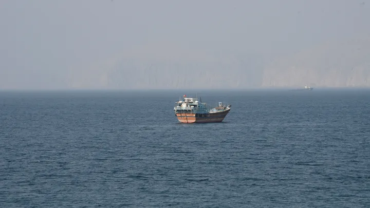 Vessel struck by unknown projectile in Strait of Hormuz