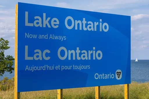 Ontario unveils new Lake Ontario sign after Trump's 'Lake America' push