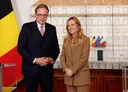 Meloni en De Wever pleiten in Rome voor striktere bescherming van Europese zuidgrens