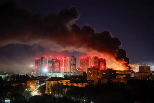 Двајца загинати, десетина повредени во руските напади врз Киев