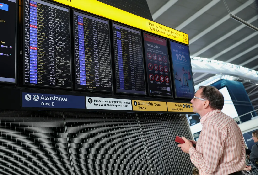 Britaniyada havo harakatini boshqarish tizimidagi nosozliklar tufayli aviareyslar bekor qilinmoqda