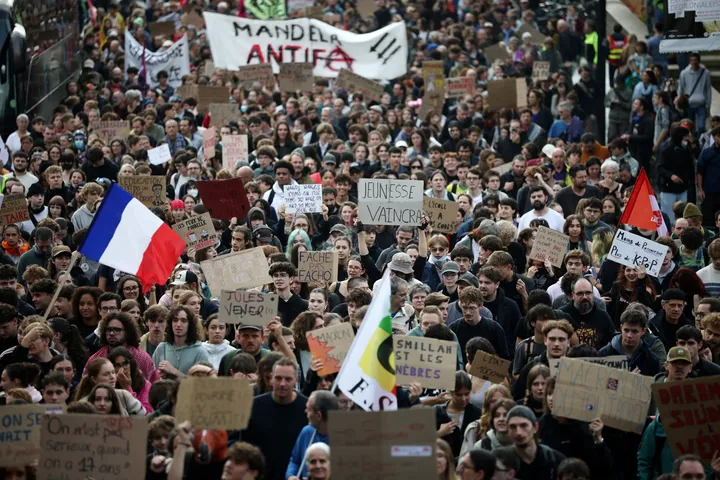 Around 200 French schools close amid renewed student protests