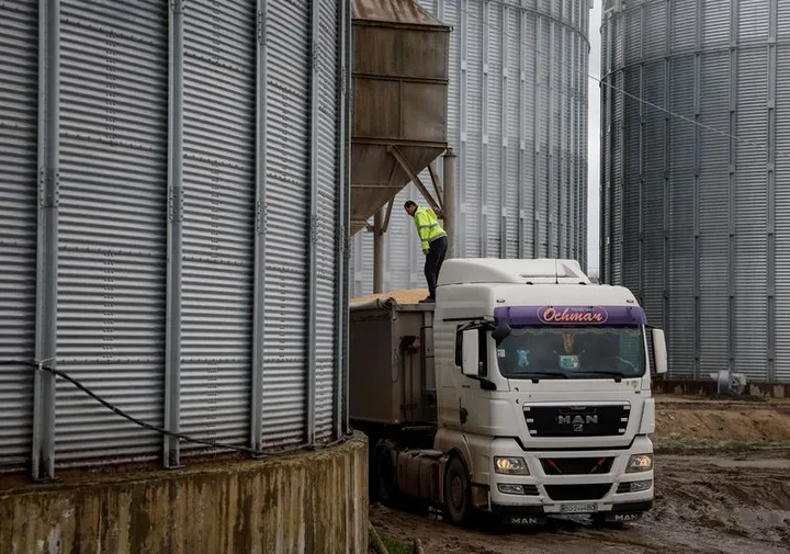 Ukraine wants grain truck checks moved inside EU to avoid Russian drones