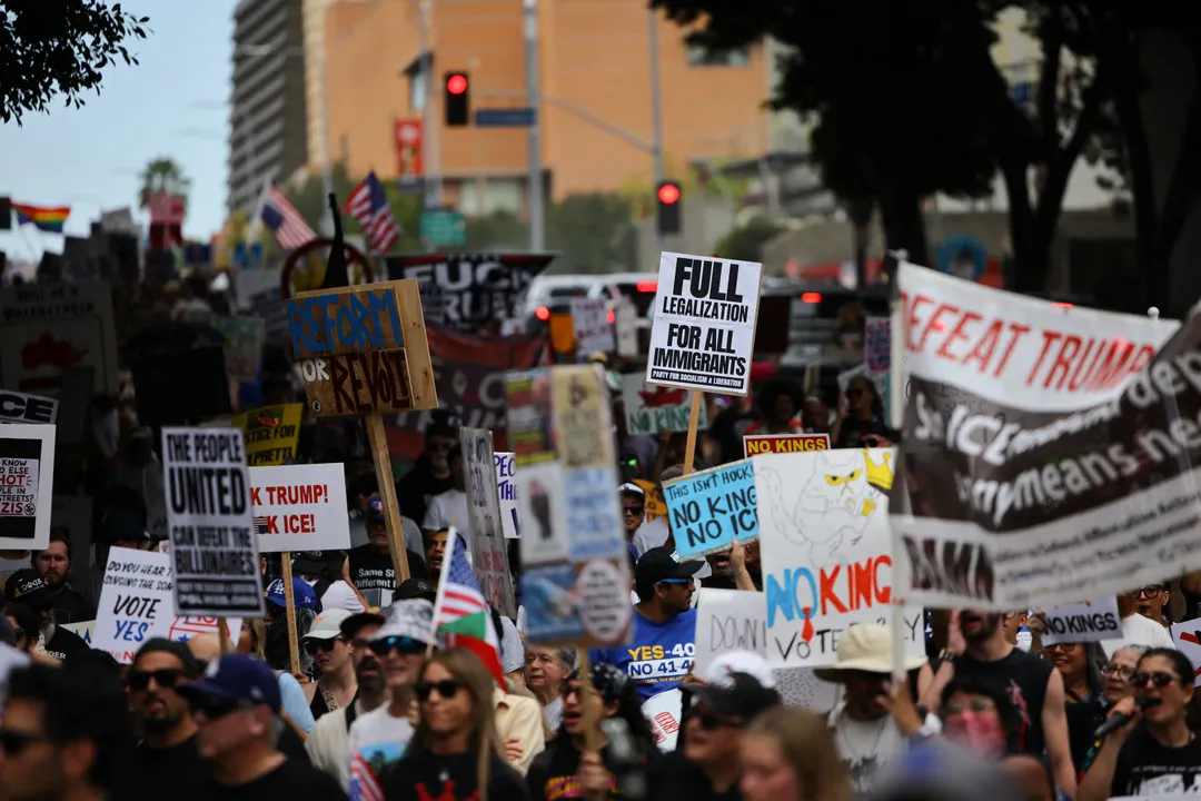 USA: Landesweite Kundgebungen gegen Trump vor wichtigen Zwischenwahlen