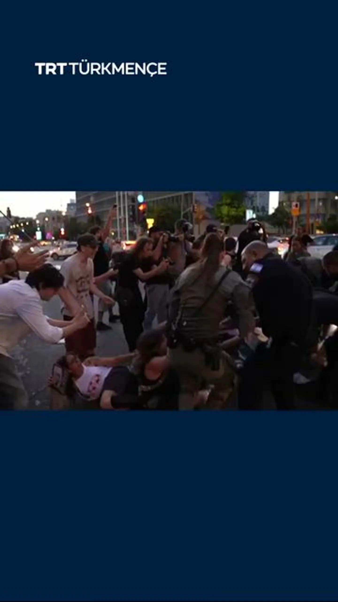 Ysraýylyň polisiýasy Tel-Awiwde palestinalylary goldaýan protestçileri tussag etdi