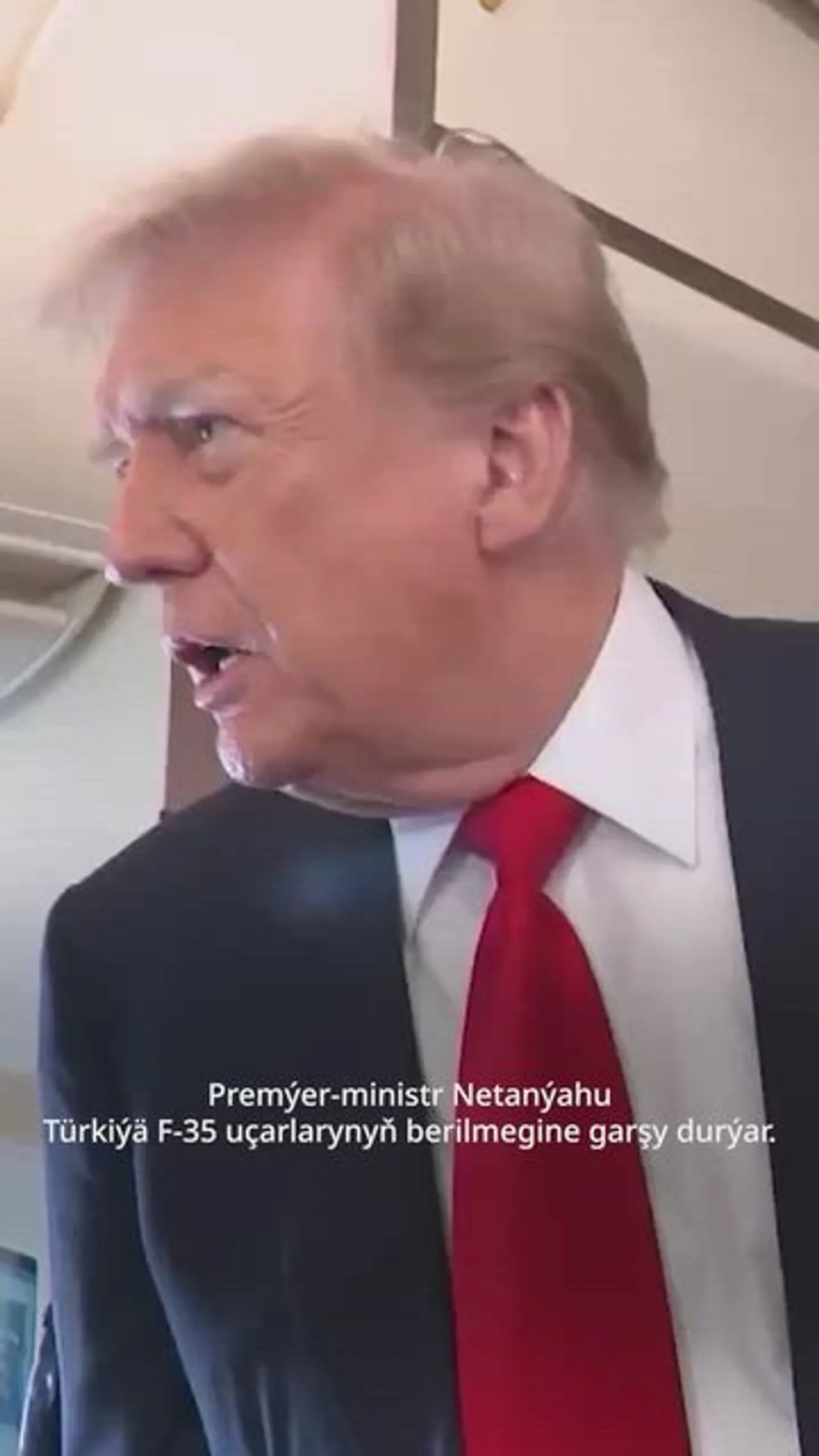 Tramp Netanýahunyň Türkiýä F-35 uçarynyň satuwyna garşy durmagyna üns bermedi